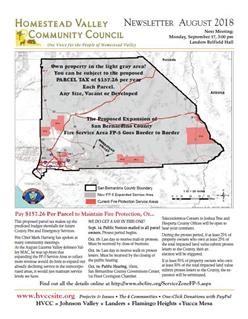 HVCC newsletter August 2018
