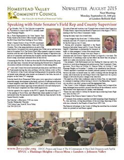 HVCC newsletter August 2015