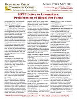 HVCC newsletter May 2021