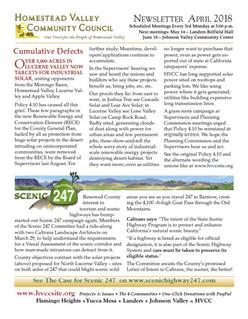 HVCC newsletter April 2018