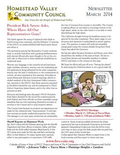 HVCC newsletter March / April 2014
