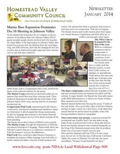 HVCC newsletter January / February 2014